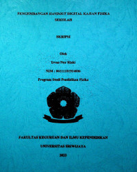 PENGEMBANGAN HANDOUT DIGITAL KAJIAN FISIKA SEKOLAH