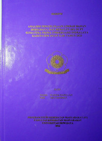 ANALISIS PENGELOLAAN LIMBAH BAHAN BERBAHAYA DAN BERACUN (B3) DI PT SUMATERA PRIMA FIBREBOARD INDRALAYA KABUPATEN OGAN ILIR TAHUN 2023