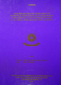 ANALISIS KEANDALAN KESELAMATAN BANGUNAN TERHADAP BAHAYA KEBAKARAN PADA GEDUNG LAYANAN EKSEKUTIF RSUD Dr. H. ABDUL MOELOEK PROVINSI LAMPUNG