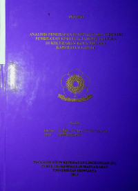 ANALISIS PENERAPAN SANITASI PADA INDUSTRI PEMBUATAN KERUPUK JANGEK TAPIOKA DI KELURAHAN KOTA NEGARA KABUPATEN LAHAT.