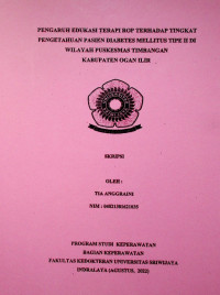 PENGARUH EDUKASI TERAPI ROP TERHADAP TINGKAT PENGETAHUAN PASIEN DIABETES MELLITUS TIPE II DI WILAYAH PUSKESMAS TIMBANGAN KABUPATEN OGAN ILIR