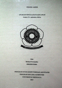 APLIKASI PENGGAJIAN KARYAWAN PADA CV. AKSARA PENA