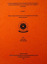 SINTESIS KOMPOSIT KITOSAN-GRAPHENE OXIDE (GO) DENGAN METODE HIDROTERMAL DAN APLIKASINYA PADA ADSORPSI CONGO RED