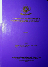 ANALISIS KANDUNGAN ASAM FOLAT PADA SNACK BAR SUBSTITUSI TEPUNG DAUN BAYAM (Amaranthus Sp.) DAN TEPUNG HATI AYAM