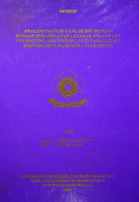 ANALISIS FAKTOR YANG BERHUBUNGAN DENGAN PEMANFAATAN LAYANAN VOLUNTARY COUNSELING AND TESTING (VCT) PADA LELAKI SEKS LELAKI (LSL) DI KOTA PALEMBANG