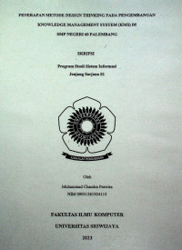 PENERAPAN METODE DESIGN THINGKING PADA PENGEMBANGAN KNOWLEDGE MANAGEMENT SYSTEM (KMS) DI SMP NEGERI 60 PALEMBANG