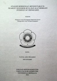 ANALISIS KEBISINGAN MENGGUNAKAN K-NEAREST NEIGHBOR (KNN) DAN ALAT BERBASIS INTERNET OF THINGS (IOT)