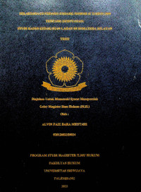 PELAKSANAAN UNDANG-UNDANG NOMOR 41 TAHUN 1999 TENTANG KEHUTANAN: STUDI KASUS KEBAKARAN LAHAN DI SUMATERA SELATAN. 