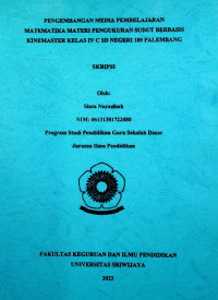 PENGEMBANGAN MEDIA PEMBELAJARAN MATEMATIKA MATERI PENGUKURAN SUDUT BERBASIS KINEMASTER KELAS IV C SD NEGERI 189 PALEMBANG