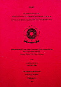 PELAKSANAAN DIVERSI TERHADAP ANAK YANG BERHADAPAN DENGAN HUKUM DI WILAYAH HUKUM KABUPATEN OGAN KOMERING ILIR.