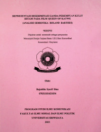 REPRESENTASI DISKRIMINASI GANDA PEREMPUAN KULIT HITAM PADA FILM QUEEN OF KATWE (ANALISIS SEMIOTIKA ROLAND BARTHES)