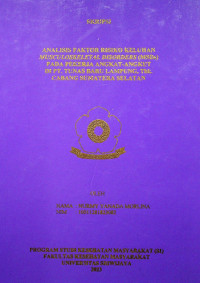 ANALISIS FAKTOR RISIKO KELUHAN MUSCULOSKELETAL DISORDERS (MSDs) PADA PEKERJA ANGKAT – ANGKUT DI PT. TUNAS BARU LAMPUNG, Tbk. CABANG SUMATERA SELATAN