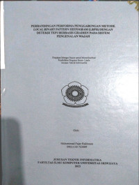 PERBANDINGAN PERFORMA PENGGABUNGAN METODE LOCAL BINARY PATTERN HISTOGRAM (LBPH) DENGAN DETEKSI TEPI BERBASIS GRADIEN PADA SISTEM PENGENALAN WAJAH MANUSIA