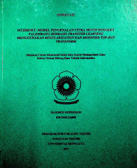 MT2DRNET: MODEL PENGENALAN CITRA MOTIF SONGKET PALEMBANG BERBASIS TRANSFER LEARNING MENGGUNAKAN REGULARIZATION DAN MODIFIED TOP-HAT TRANSFORM