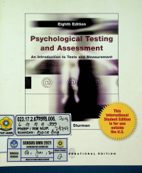 Psychological Testing and Assessment: An Introduction to Tests and Measurement, Eight Edition
