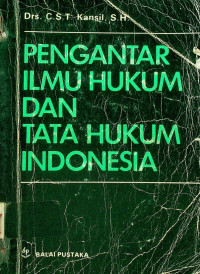 PENGANTAR ILMU HUKUM DAN TATA HUKUM INDONESIA