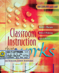 Classroom Instruction that works: RESEARCH BASED STRATEGIES FOR INSCREASING STUDENT ACHIEVEMENT