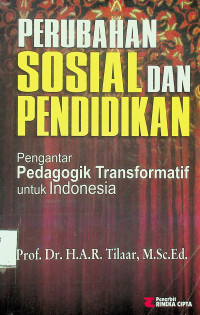 PERUBAHAN SOSIAL DAN PENDIDIKAN