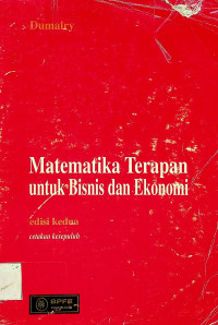 Matematika Terapan untuk Bisnis dan Ekonomi edisi kedua, cetakan kesepuluh