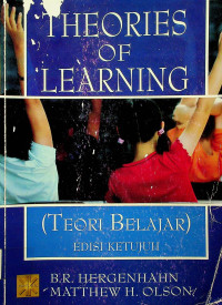 THEORIES OF LEARNING (Teori Belajar) EDISI KETUJUH