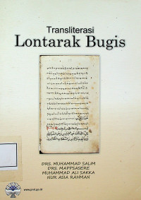 Transliterasi Lontarak Bugis