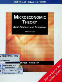 MICROECONOMIC THEORY: BASIC PRINCIPLES AND EXTENSIONS, Tenth Edition