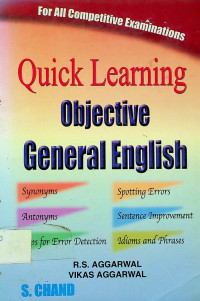 Quick Learning Objective General English