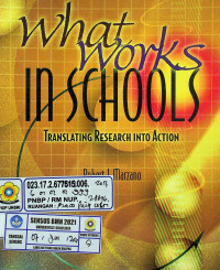 What works in schools: TRANSLATING RESEARCH INTO ACTION
