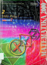 MATEMATIKA 2000 SMU Kelas 1 SEMESTER 2 Jilid 1