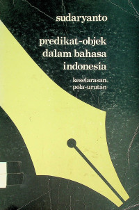 predikat-objek dalam bahasa indonesia keselarasan pola-urut