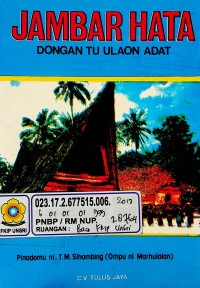 JAMBAR HATA: DONGAN TU ULAON ADAT