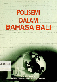 POLISEMI DALAM BAHASA BALI