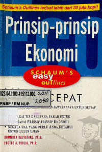 Prinsip-prinsip Ekonomi