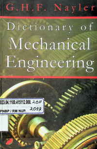 Dictionary of Mechanical Engineering