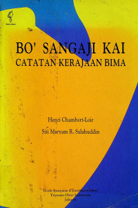 BO` SANGAJI KAI: CATATAN KERAJAAN BIMA