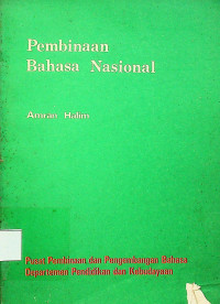 Pembinaan Bahasa Nasional