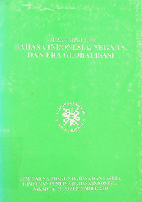 KIPRAH HPBI 2000: BAHASA INDONESIA, NEGARA, DAN ERA GLOBALISASI