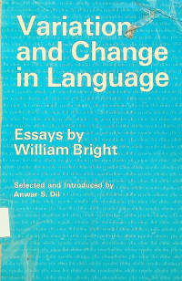 Variation and Change in Language