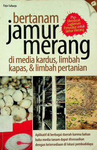 bertanam jamur merang di media kardus, limbah kapas, & limbah pertanian