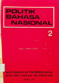 POLITIK BAHASA NASIONAL 2