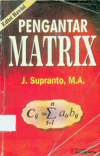 PENGANTAR MATRIX, Edisi Revisi