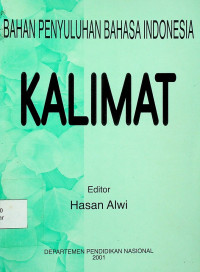BAHAN PENYULUHAN BAHASA INDONESIA : KALIMAT