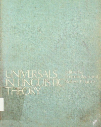 UNIVERSALS IN LINGUISTIC THEORY