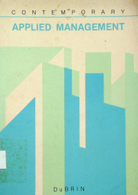 CONTEMPORARY APPLIED MANAGEMENT