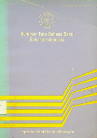 Seminar Tata Bahasa Baku Bahasa Indonesia