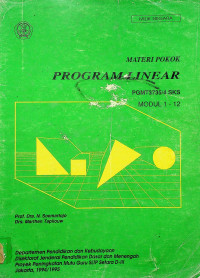 MATERI POKOK PROGRAM LINEAR: PGMT3735/4 SKS, MODUL 1-12