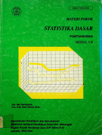 MATERI POKOK STATISTIKA DASAR PGMT3430/3 SKS, MODUL 1-9