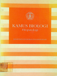 KAMUS BIOLOGI: Fitopatologi