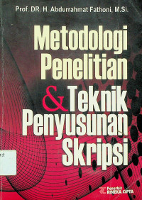 Metodologi Penelitian & Teknik Penyusunan Skripsi