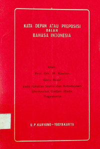 KATA DEPAN ATAU PREPOSISI DALAM BAHASA INDONESIA